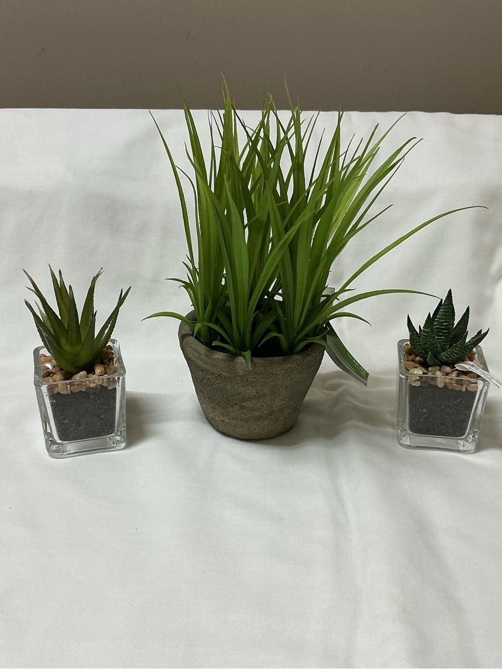 Mini Faux Green Succulents